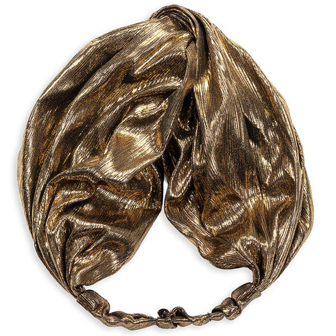 Bandeau cheveux turban mordoré Shanon